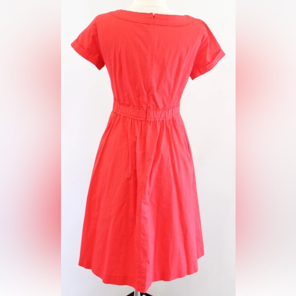 J. CREW Vibrant Red Midi Dress - Picture 5 of 15